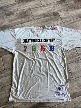 Mitchell & Ness White Throwbacks Patch Jersey